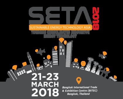 SETA 2018 งานที่รวมทุกความล้ำสมัยของพลังงาน เทคโนโลยีและ นวัตกรรม ภายใต้แนวคิดเมืองอัจฉริยะแห่งอนาคต  